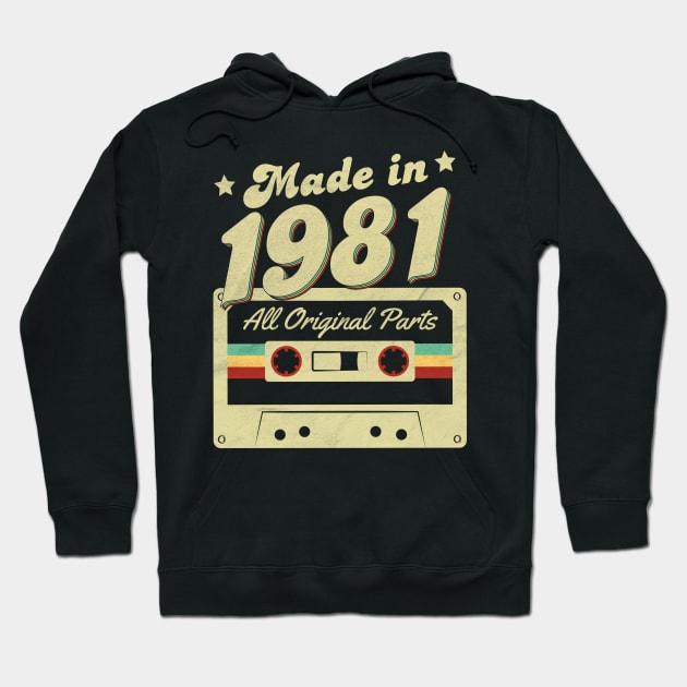 Made in 1981 Hoodie by Cooldruck